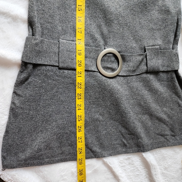 INC international concepts grey long sweater turtleneck Size M Petite - Picture 6 of 6